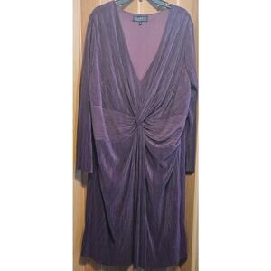 ELOQUII Size 20 (burgundy wine not purple) Ribbed Dress